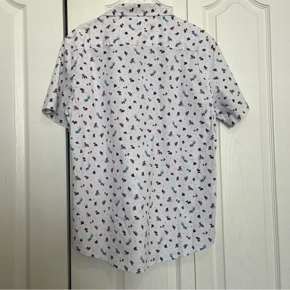 White Floral Short Sleeve Shirt (Box C) - Picture 8 of 8